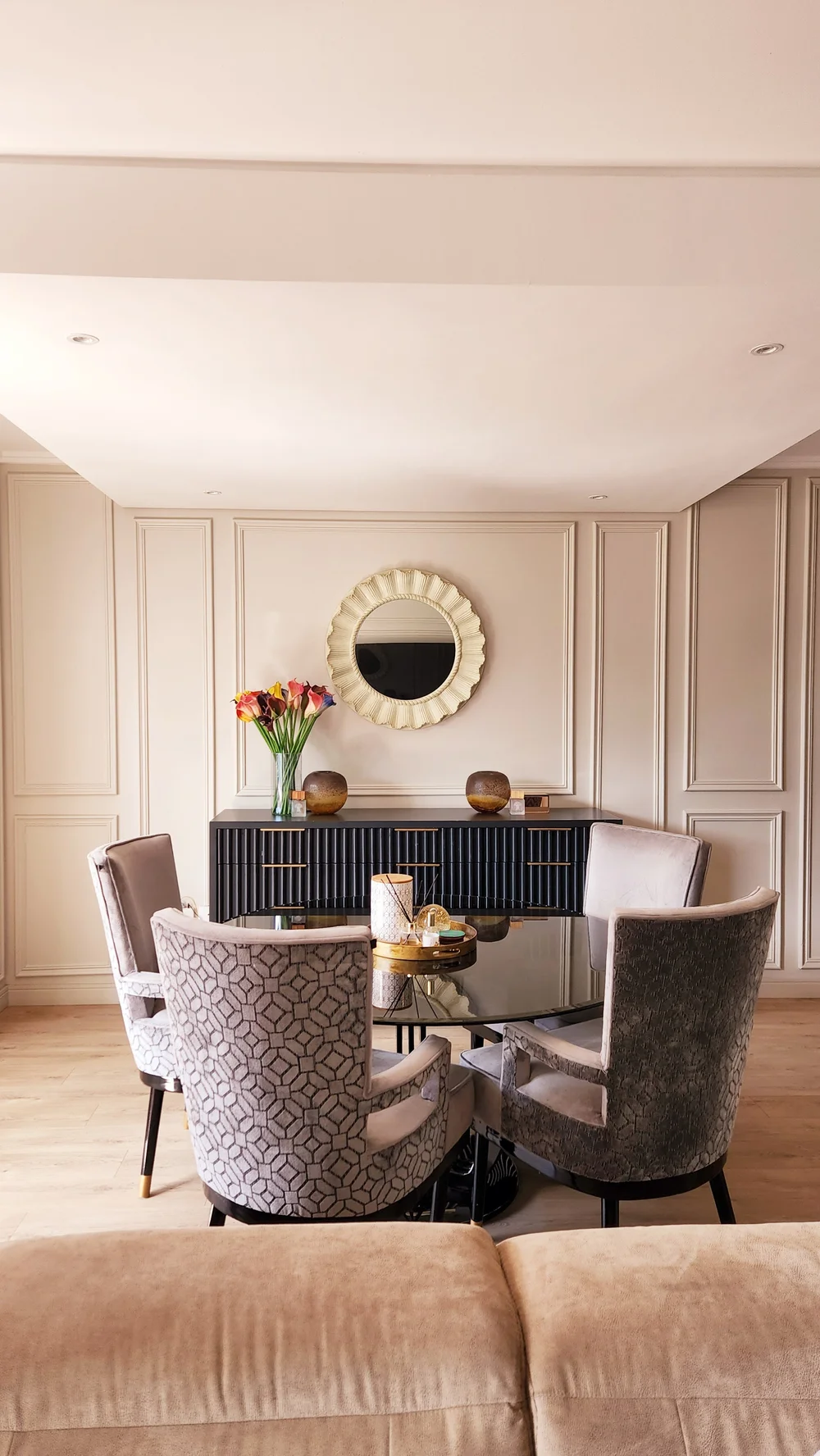 Modern home interior design setup
